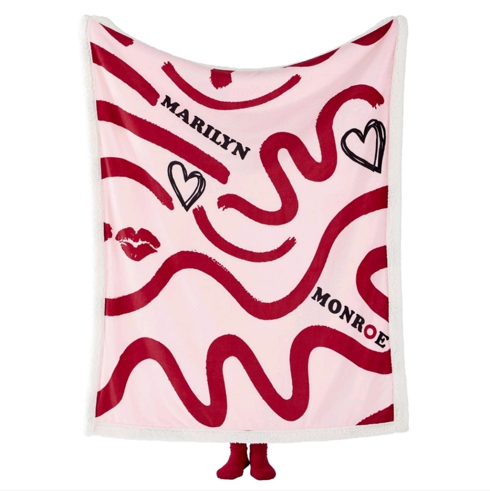 Bedsure x Marilyn Monroe Sherpa Blanket